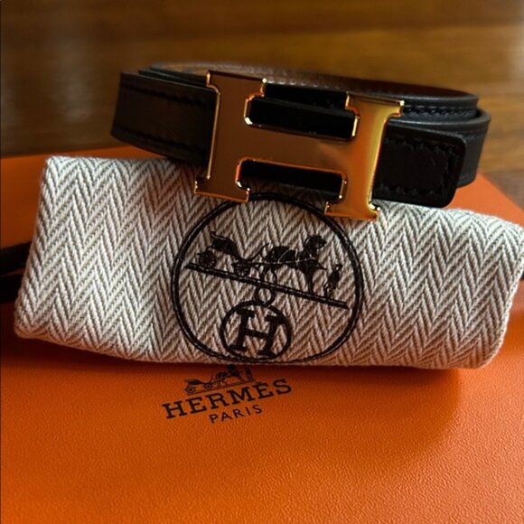 Hermès Narrow Belt. Reversible Leather Strap ⭐️? main image 13